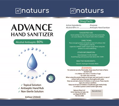 250 mL Label (Hand Sanitizer Label Design 80 250ml)